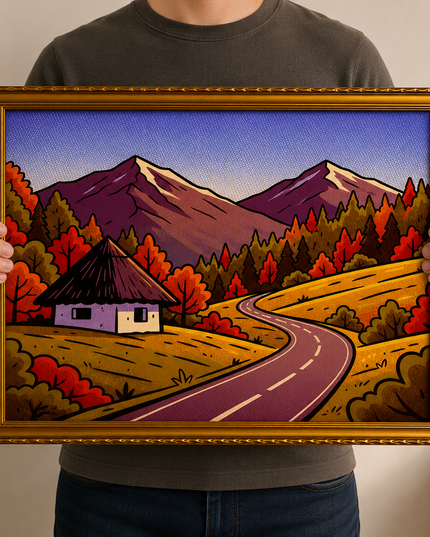 Autumn Pathway – Framed Wall Art
