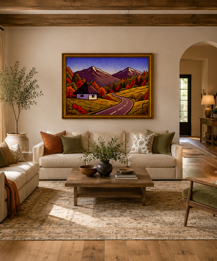 Autumn Pathway – Framed Wall Art