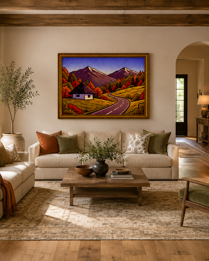 Autumn Pathway – Framed Wall Art
