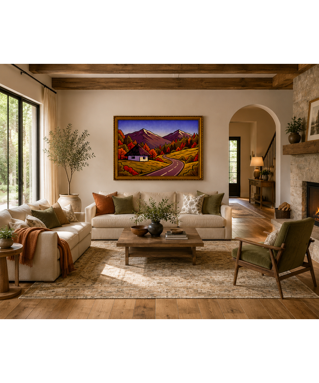 Autumn Pathway – Framed Wall Art