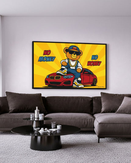 No Money, No Honey - Framed Wall Art