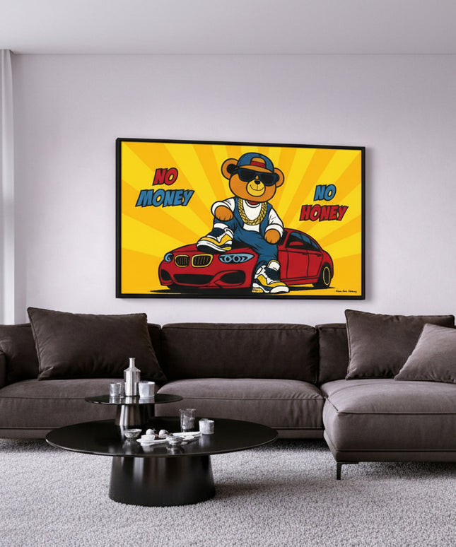 No Money, No Honey - Framed Wall Art