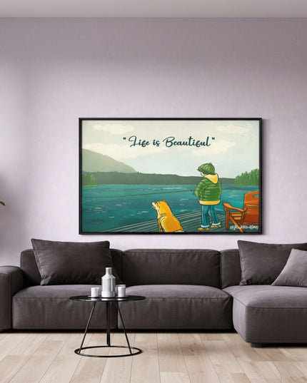 Life Is Beautiful - Framed Wall Art