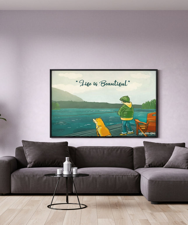Life Is Beautiful - Framed Wall Art