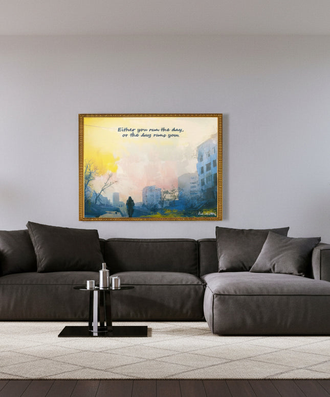 Run The Day – Framed Wall Art