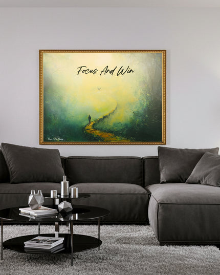 Focus and Win – Framed Wall Art