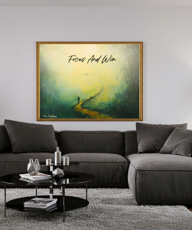 Focus and Win – Framed Wall Art