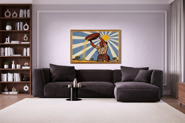 Sunlit Harvest – Framed Wall Art