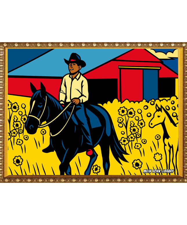 Countryside Cowboy – Framed Wall Art