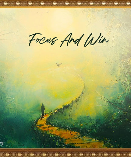 Focus and Win – Framed Wall Art