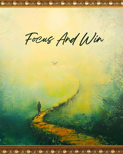 Focus and Win – Framed Wall Art