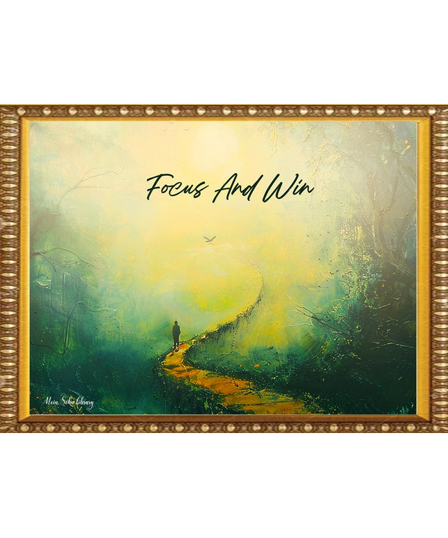 Focus and Win – Framed Wall Art