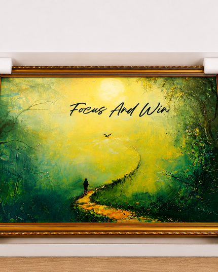 Focus and Win – Framed Wall Art