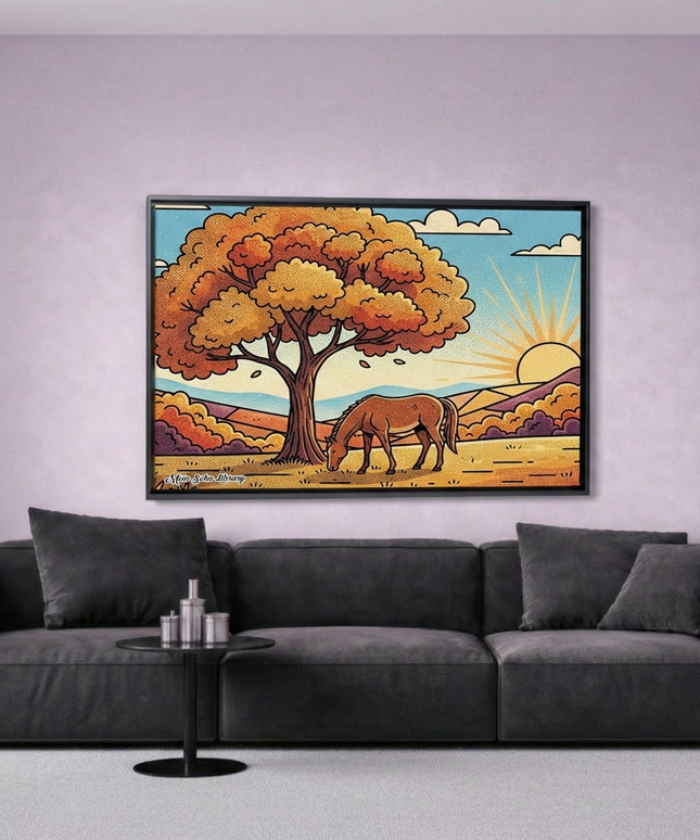 Autumn Pastures - Framed Wall Art