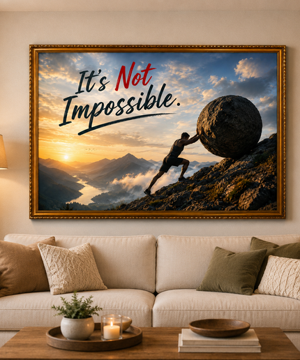 It's Not Impossible – Framed Wall Art
