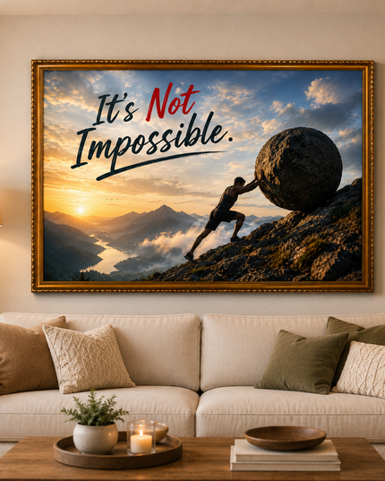 It's Not Impossible – Framed Wall Art