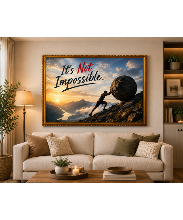 It's Not Impossible – Framed Wall Art