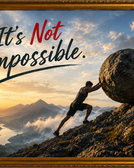 It's Not Impossible – Framed Wall Art