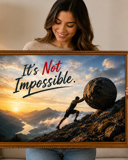 It's Not Impossible – Framed Wall Art