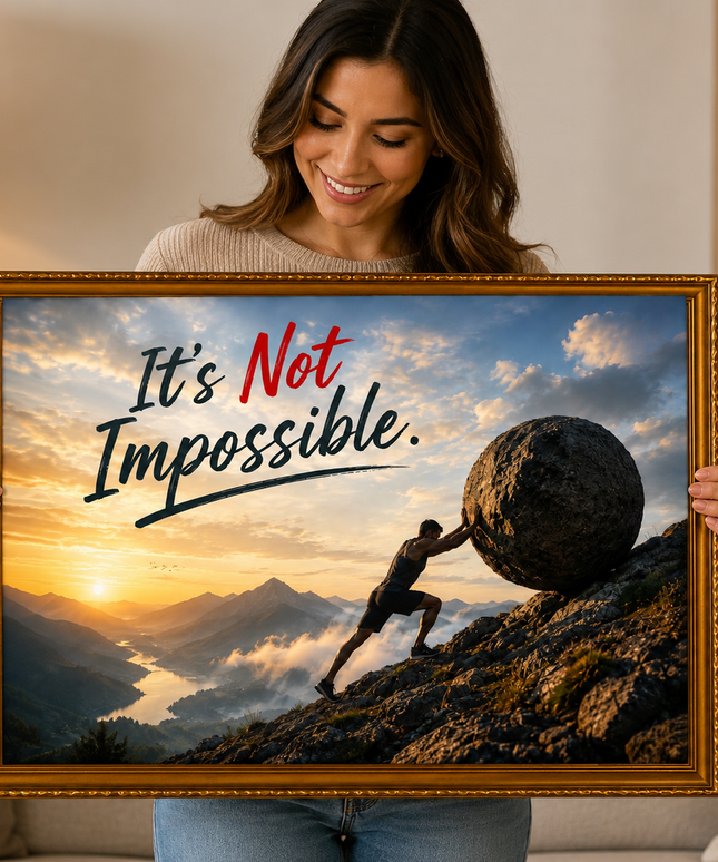 It's Not Impossible – Framed Wall Art