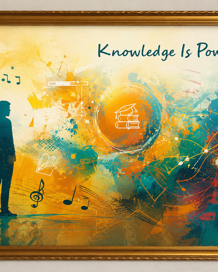 Knowledge Is Power – Framed Wall Art