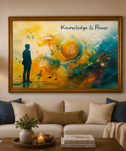 Knowledge Is Power – Framed Wall Art