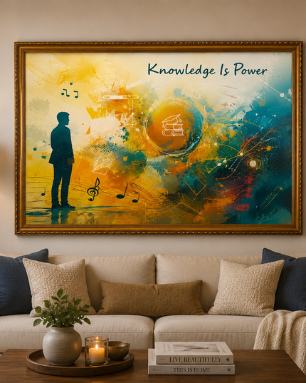Knowledge Is Power – Framed Wall Art