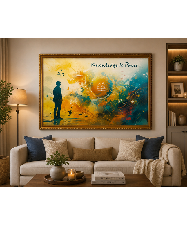 Knowledge Is Power – Framed Wall Art
