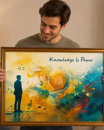 Knowledge Is Power – Framed Wall Art