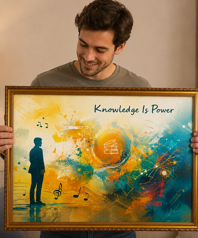 Knowledge Is Power – Framed Wall Art
