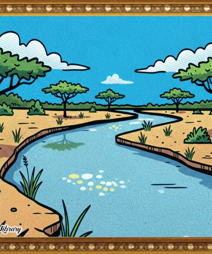 Riverside Serenity – Framed Wall Art