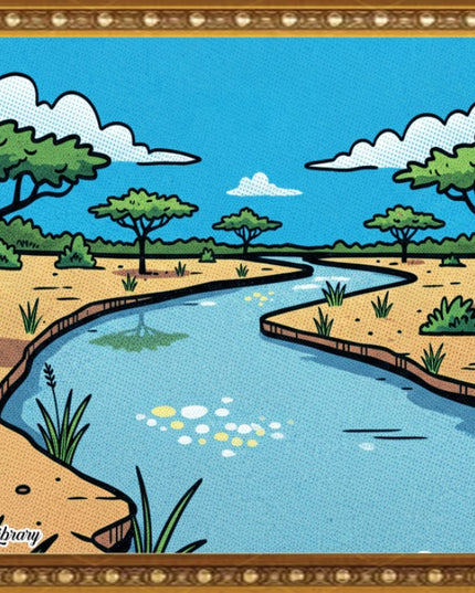 Riverside Serenity – Framed Wall Art