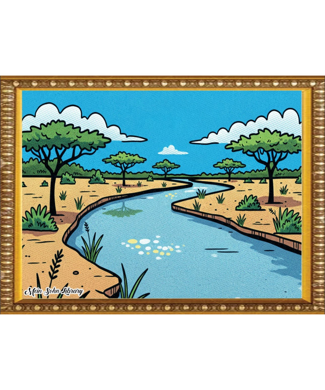 Riverside Serenity – Framed Wall Art