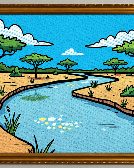 Riverside Serenity – Framed Wall Art