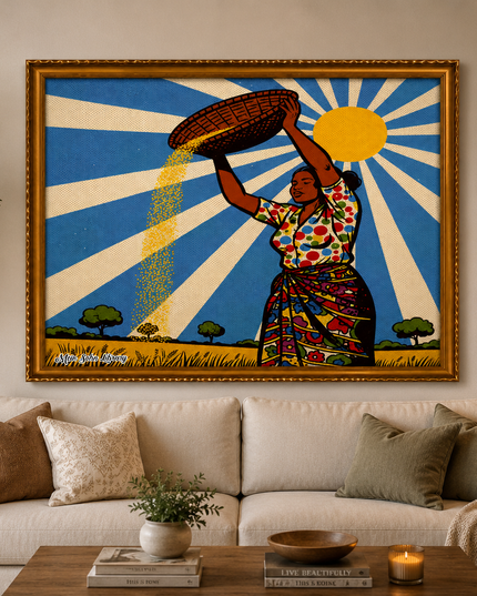 Sunlit Harvest – Framed Wall Art