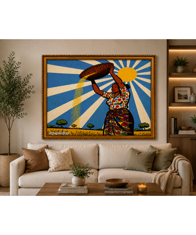 Sunlit Harvest – Framed Wall Art