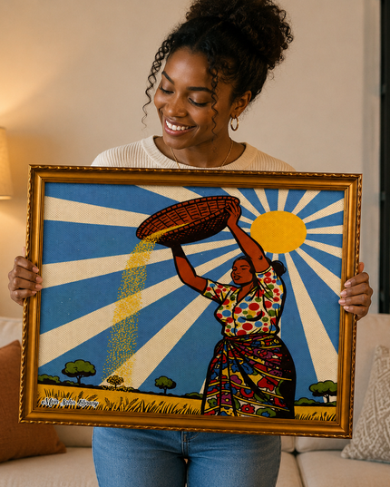 Sunlit Harvest – Framed Wall Art