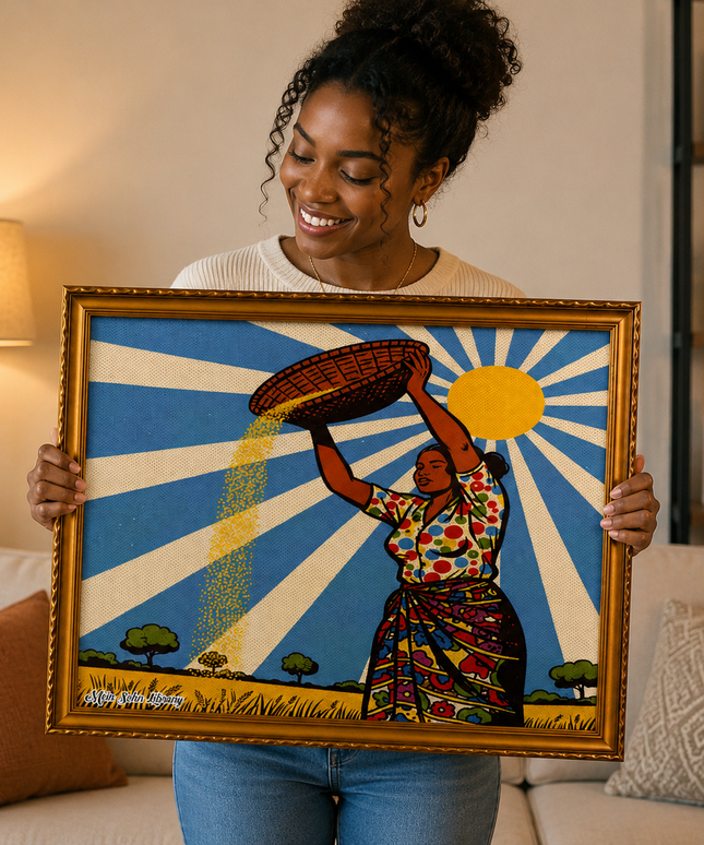 Sunlit Harvest – Framed Wall Art