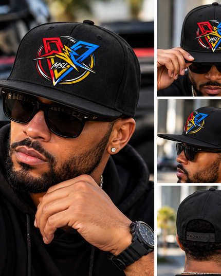MSL Color Strike Snapback Hat - all views